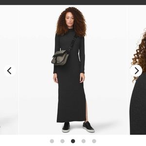 Lululemon Kitsilano Dress - NWT - Sz 12 - Heathered Black